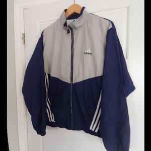 Vintage style size small Adidas lined windbreaker jacket